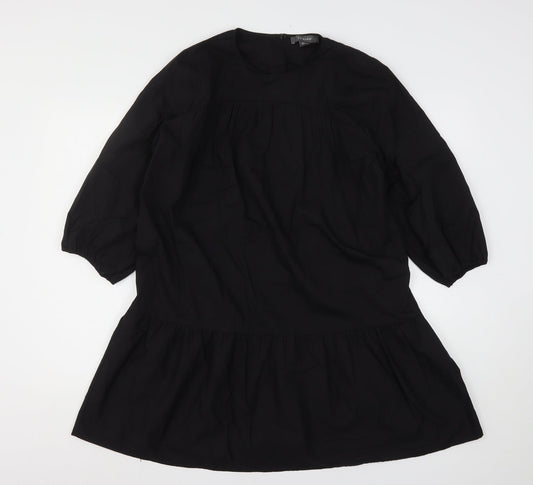 Primark Womens Black  Cotton A-Line  Size 10  Round Neck