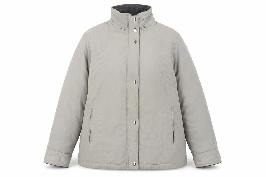 Womens UK Size 18 Papaya Grey Quilted Coat