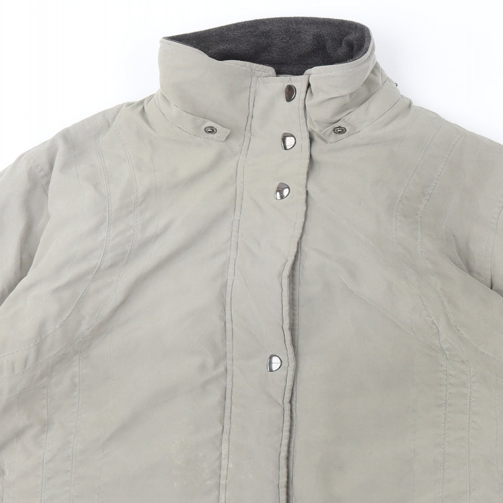 Papaya Womens Grey   Quilted Coat Size 18  Zip