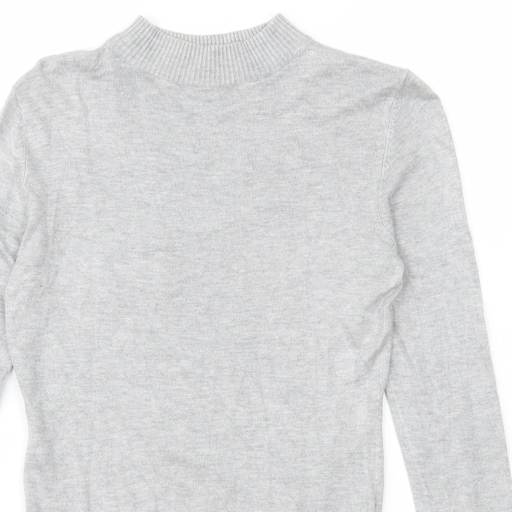 Womens UK Size 8 New Look Grey Pullover Jumper