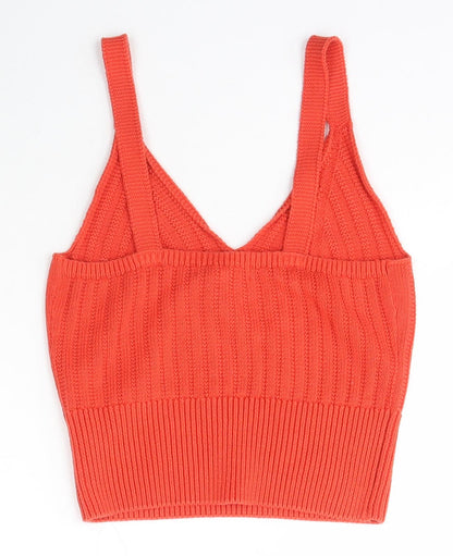 Womens UK Size 8 New Look Orange Pullover Jumper