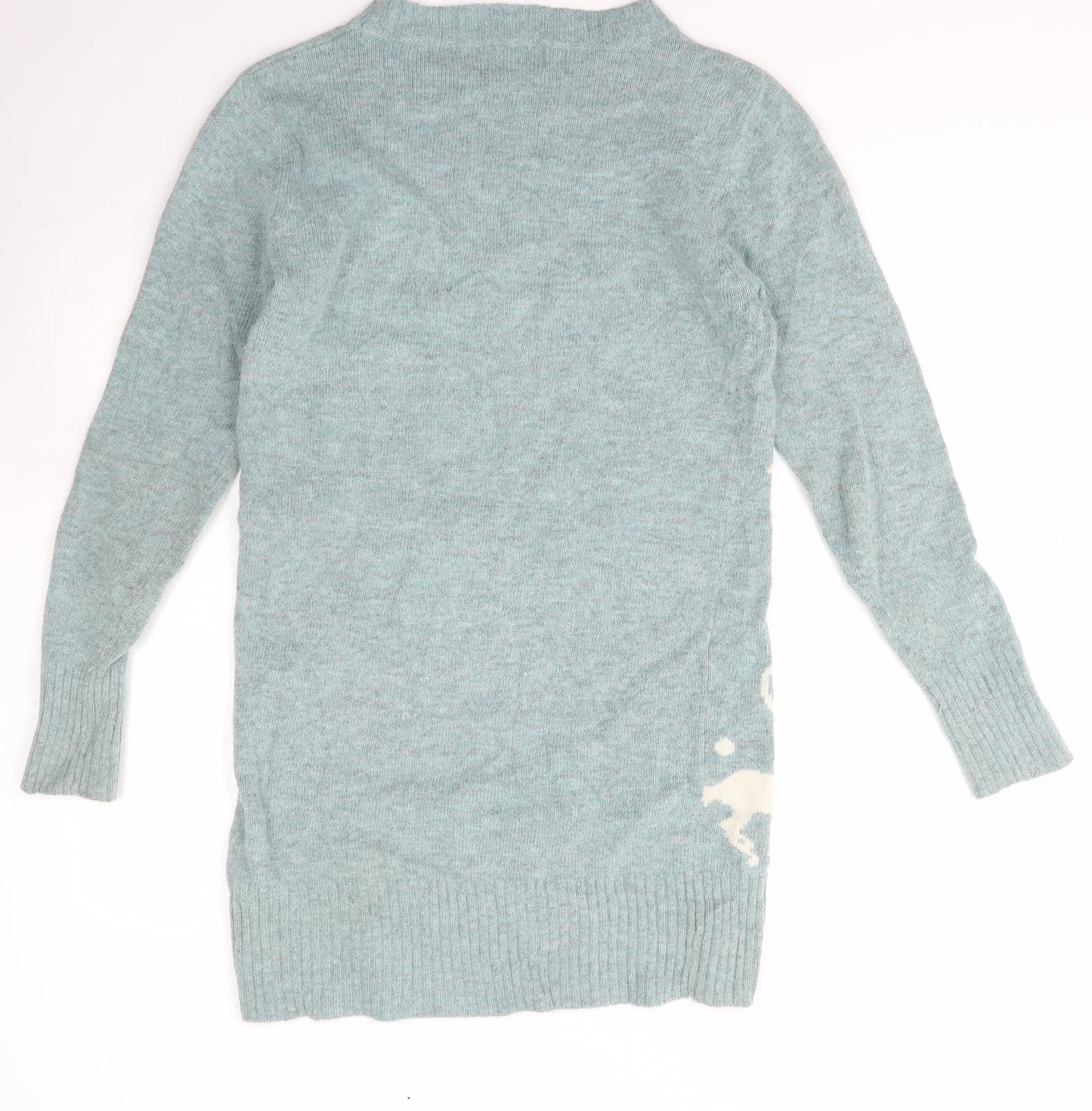 Womens UK Size S Yumi Blue Pullover Jumper