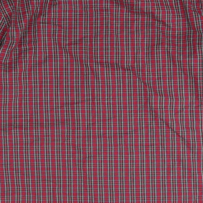 Mens UK Size 2XL Peacocks Red  Button-Up Long Sleeve Casual Shirt