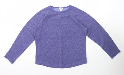 Womens UK Size M Para Purple Pullover Jumper