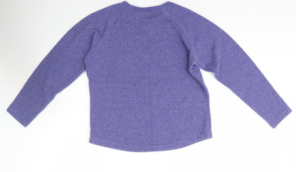 Womens UK Size M Para Purple Pullover Jumper