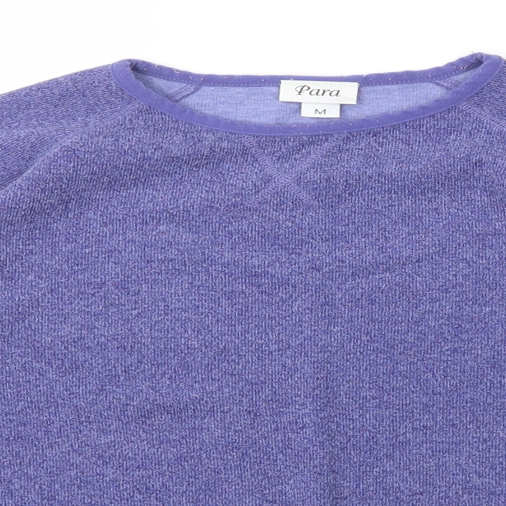 Womens UK Size M Para Purple Pullover Jumper