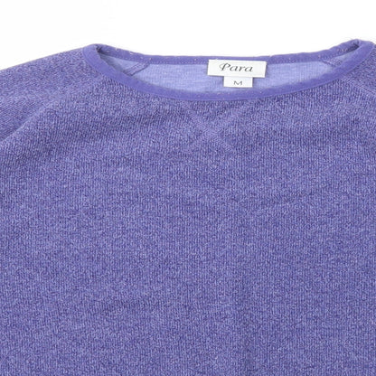 Womens UK Size M Para Purple Pullover Jumper