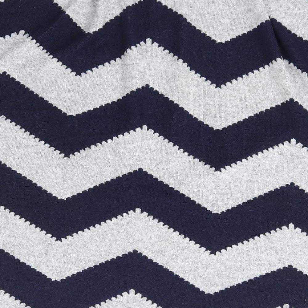 Bonmarché Womens Blue Striped Polyester Full Zip Sweatshirt Size XS  Zip