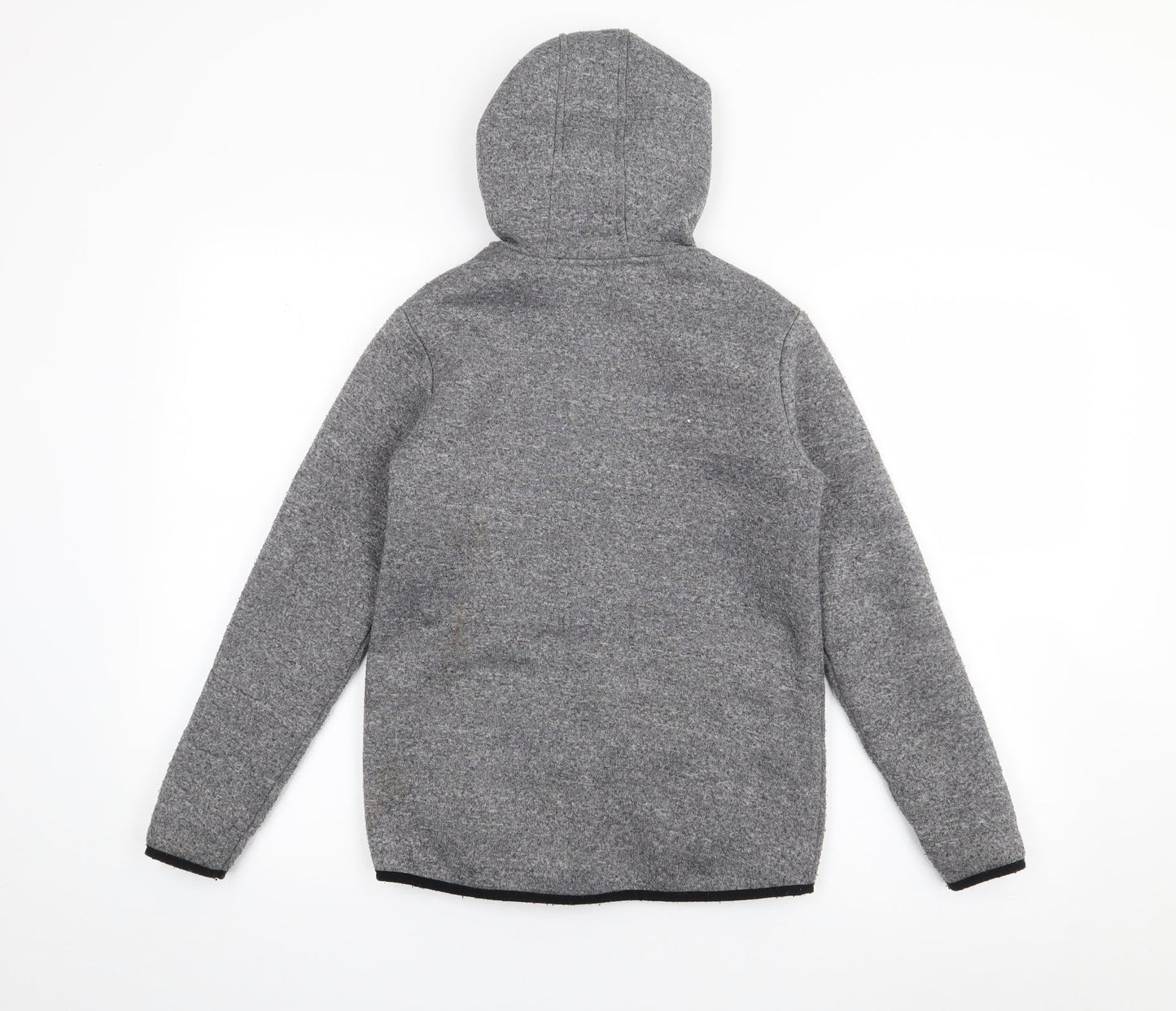 Dunnes Stores Boys Grey  Polyacrylate Fibre Full Zip Hoodie Size 9-10 Years  Zip