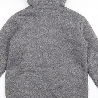 Dunnes Stores Boys Grey  Polyacrylate Fibre Full Zip Hoodie Size 9-10 Years  Zip