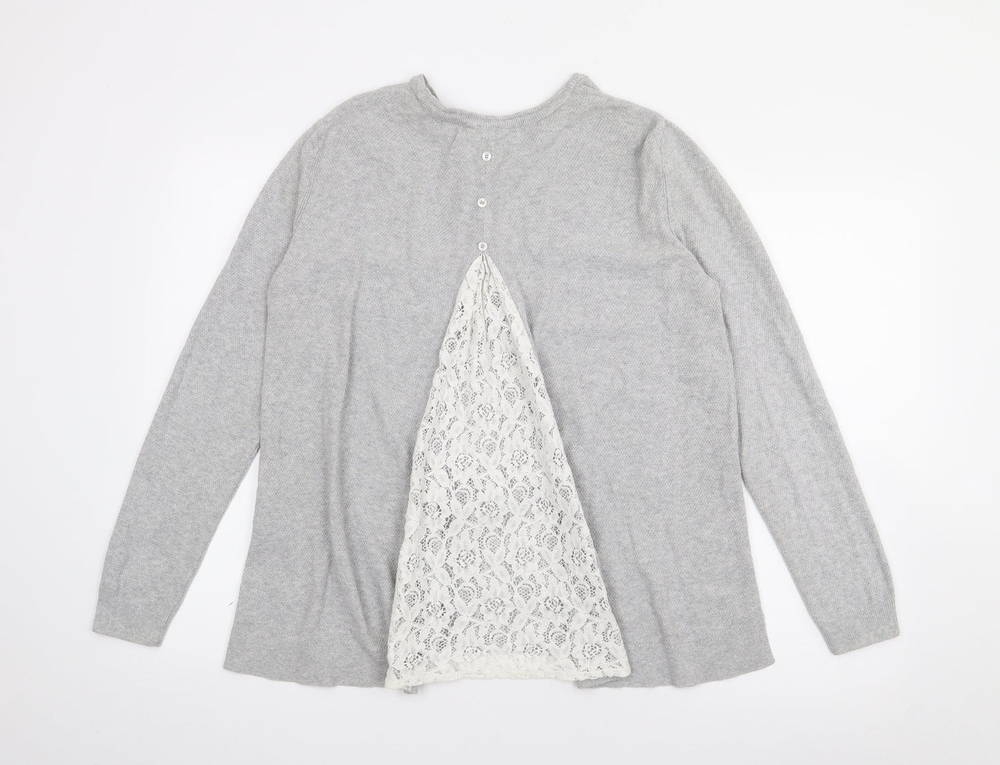 Womens UK Size 10 ASOS Grey Pullover Jumper