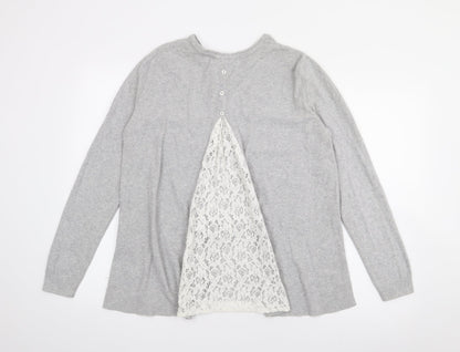 Womens UK Size 10 ASOS Grey Pullover Jumper