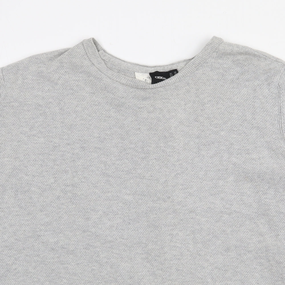 Womens UK Size 10 ASOS Grey Pullover Jumper