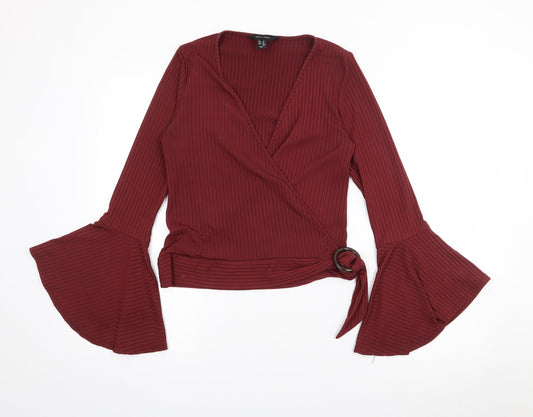 Womens UK Size 14 New Look Red Pullover Jumper