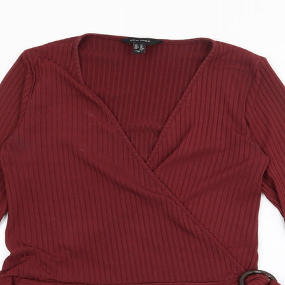 Womens UK Size 14 New Look Red Pullover Jumper