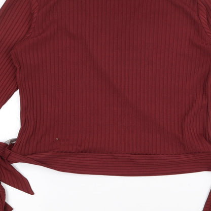 Womens UK Size 14 New Look Red Pullover Jumper