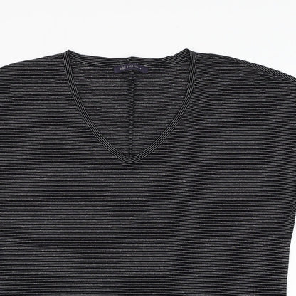 Womens UK Size 10 Marks and Spencer Black Basic T-Shirt