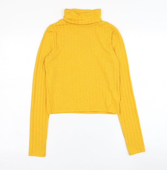 Womens UK Size S H&M Yellow Pullover Jumper