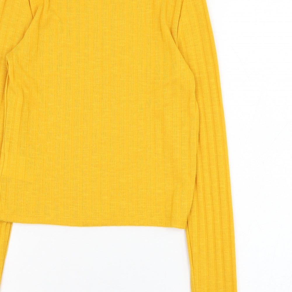 Womens UK Size S H&M Yellow Pullover Jumper