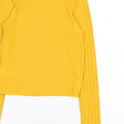 Womens UK Size S H&M Yellow Pullover Jumper