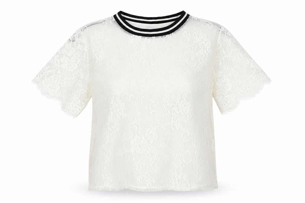 Womens UK Size XS H&M White Basic T-Shirt