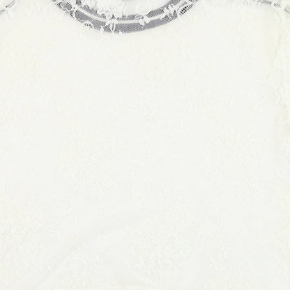 Womens UK Size XS H&M White Basic T-Shirt