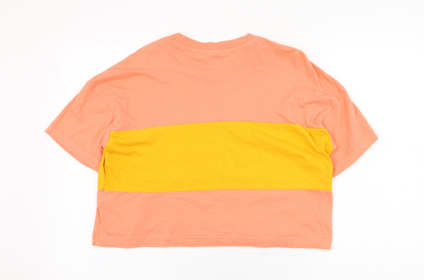 Womens UK Size 4 Reebok Pink Cropped T-Shirt