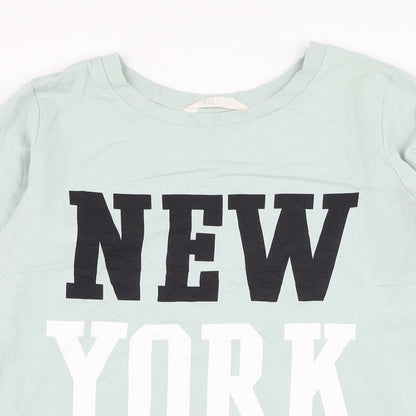 H&M Girls Green  Cotton Pullover Sweatshirt Size 13-14 Years  Pullover - New York