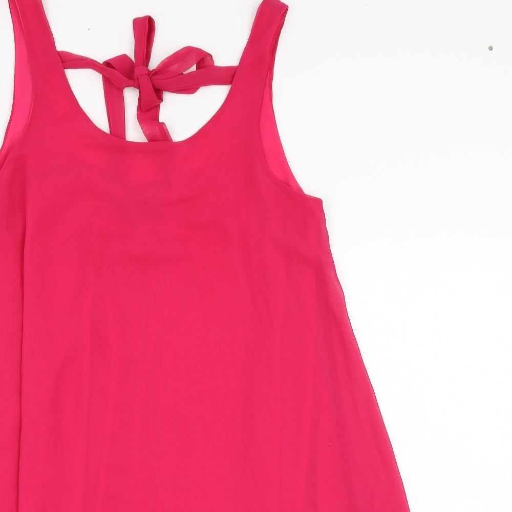 Womens UK Size S Love Pink Tunic Tank