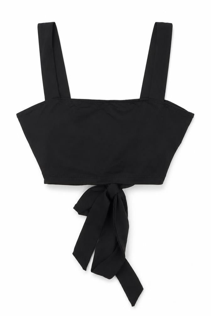 Womens UK Size XS SheIn Black Cropped Tank