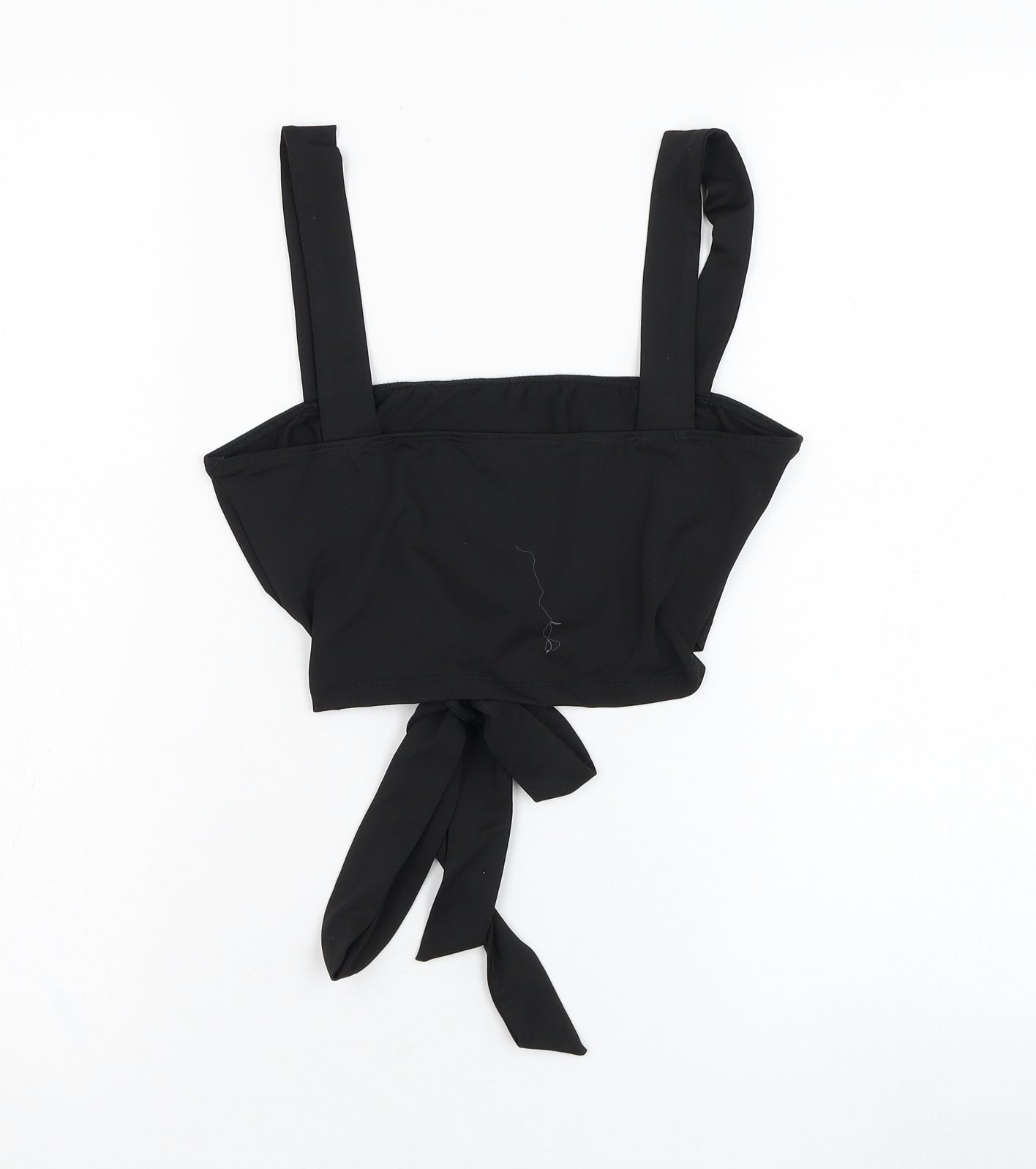 SheIn Womens Black  Polyester Cropped Tank Size XS Square Neck