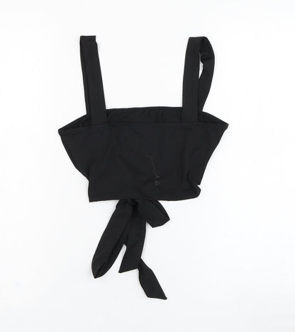 SheIn Womens Black  Polyester Cropped Tank Size XS Square Neck