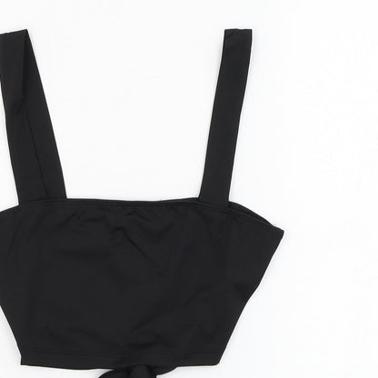 SheIn Womens Black  Polyester Cropped Tank Size XS Square Neck