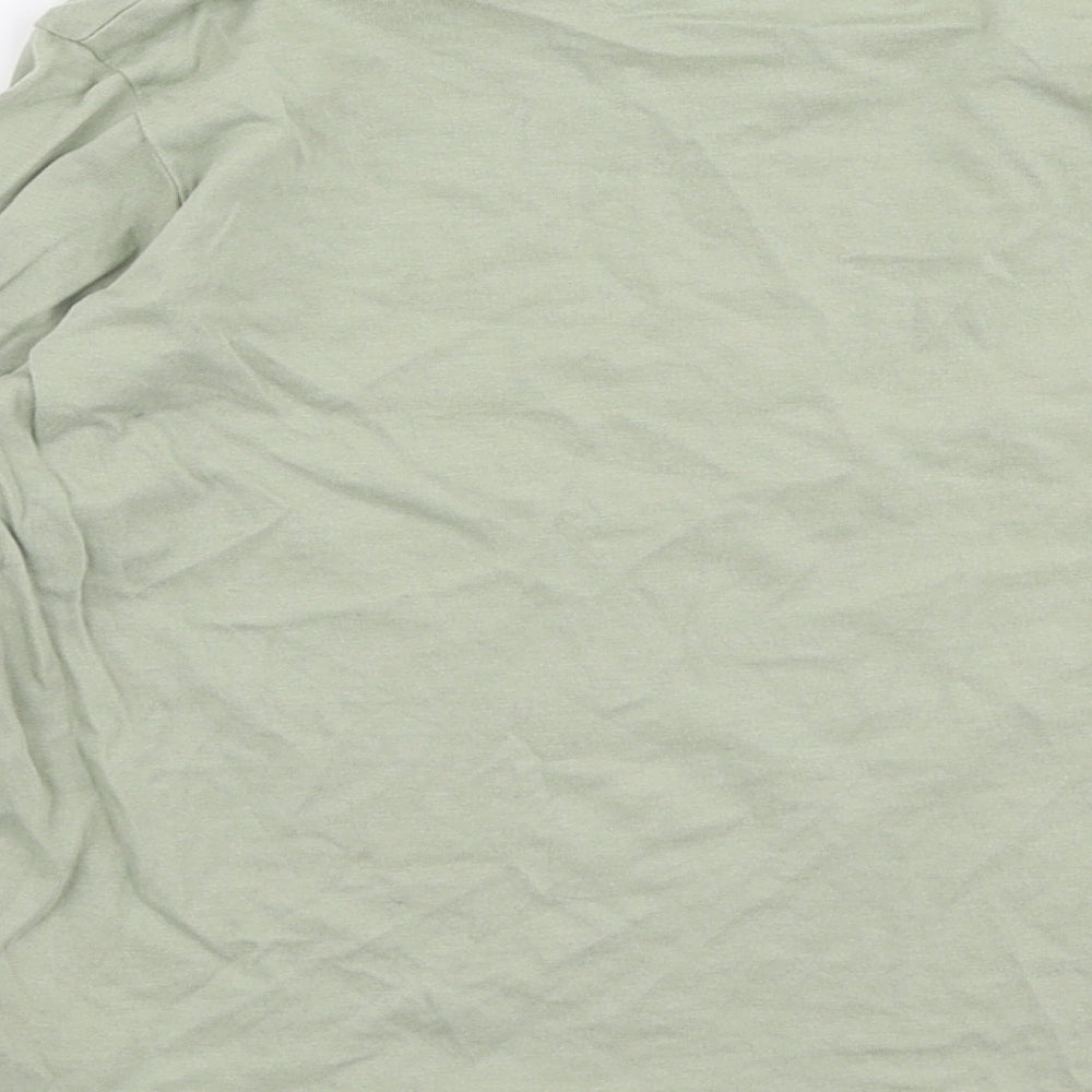 F&F Boys Green  Cotton Jersey T-Shirt Size 5-6 Years Round Neck Pullover - Car