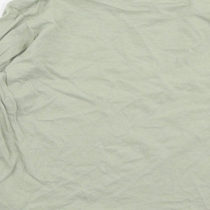 F&F Boys Green  Cotton Jersey T-Shirt Size 5-6 Years Round Neck Pullover - Car