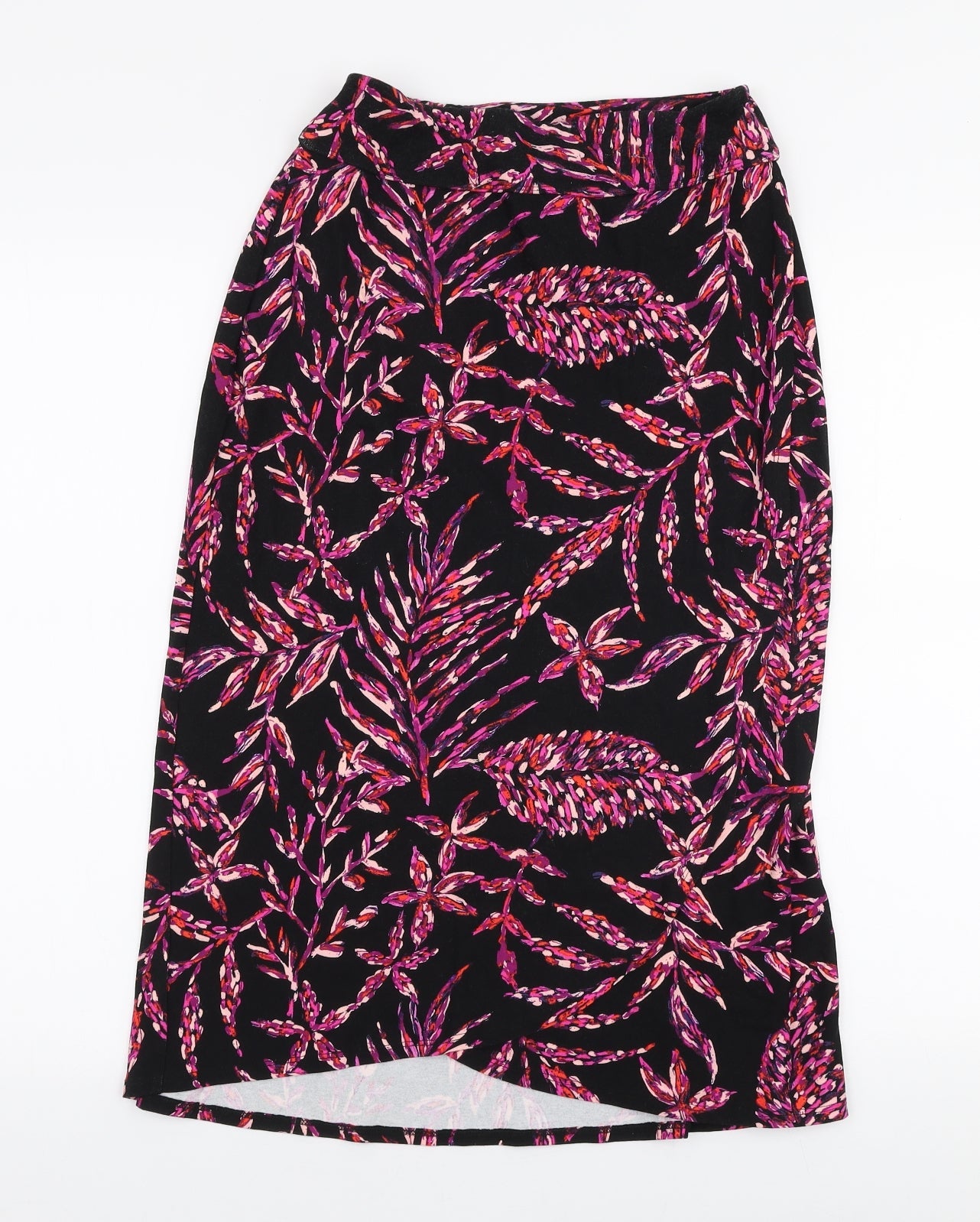 Artisanny Womens Multicoloured Floral Rayon A-Line Skirt Size XS