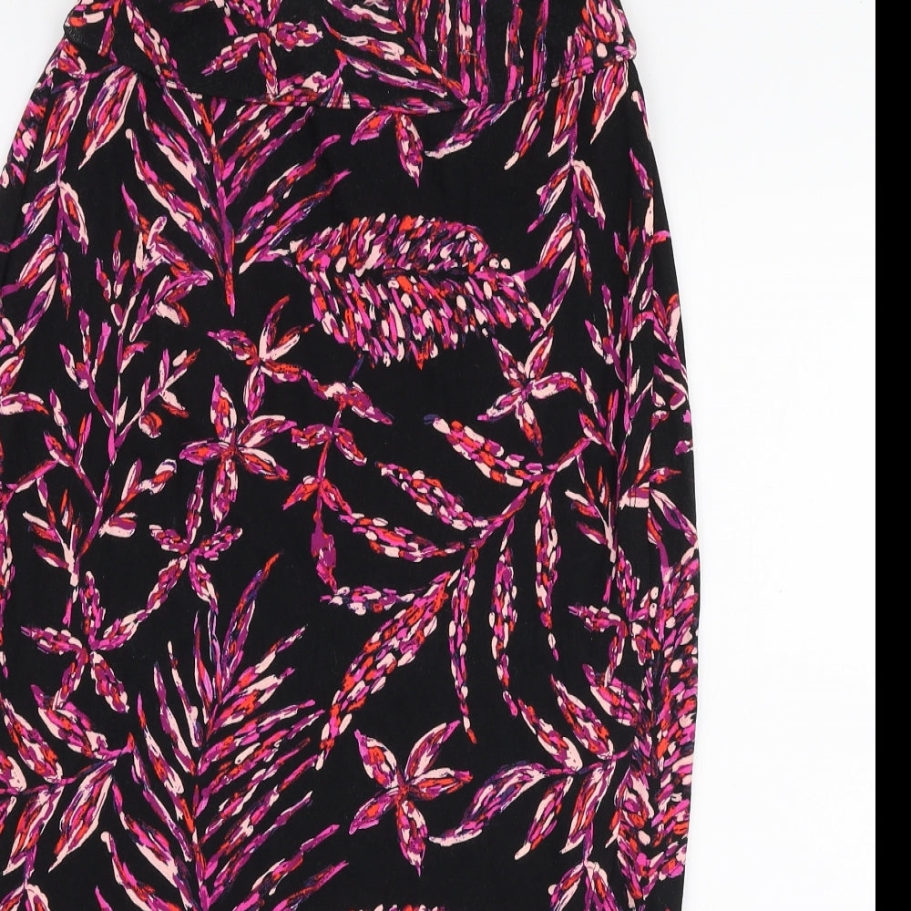 Artisanny Womens Multicoloured Floral Rayon A-Line Skirt Size XS