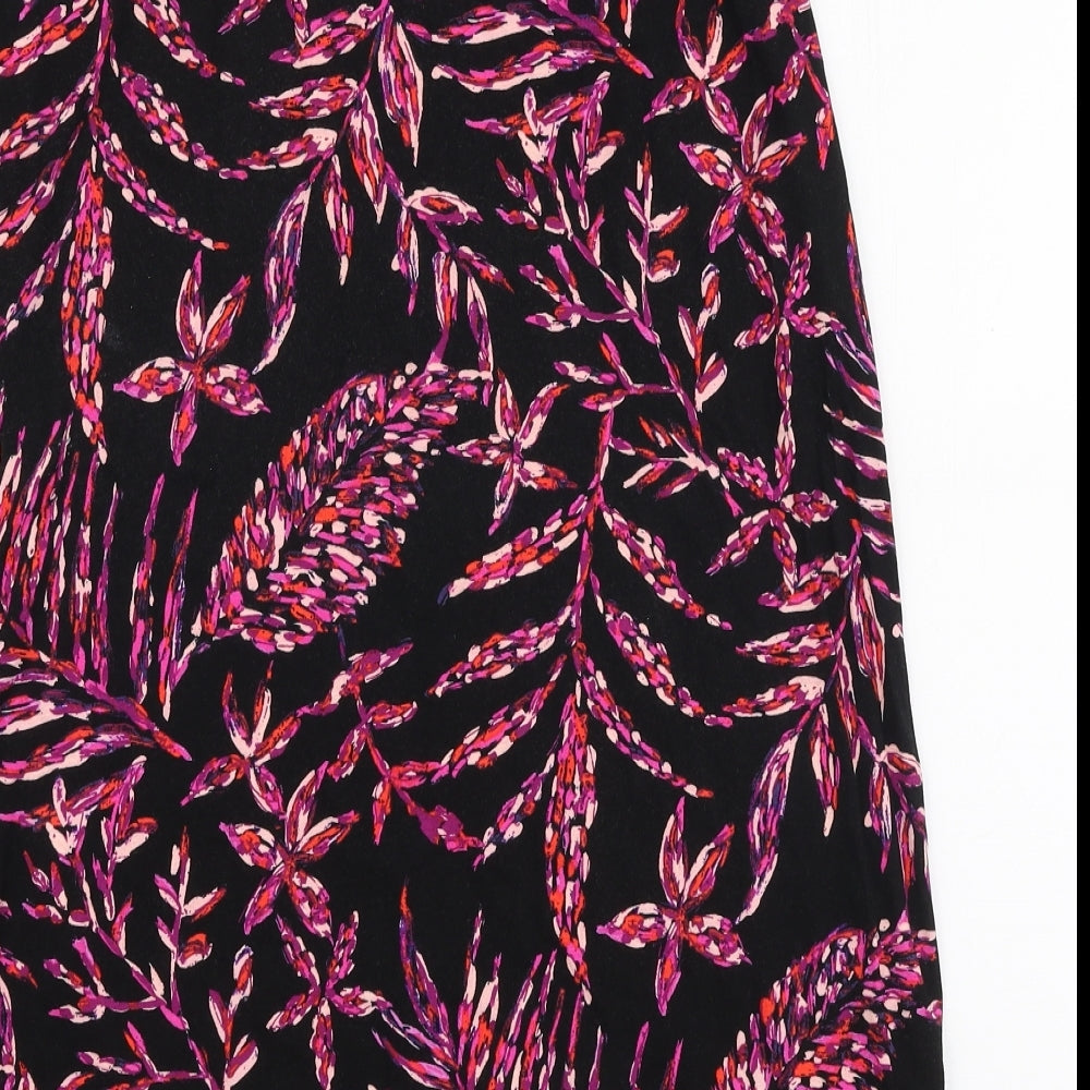 Artisanny Womens Multicoloured Floral Rayon A-Line Skirt Size XS