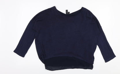 Womens UK Size 8 Izabel London Blue Pullover Jumper