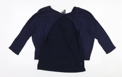 Womens UK Size 8 Izabel London Blue Pullover Jumper