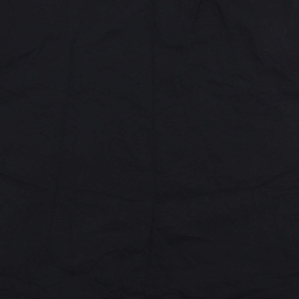 Zara Womens Black  Polyester Jersey T-Shirt Size S Round Neck