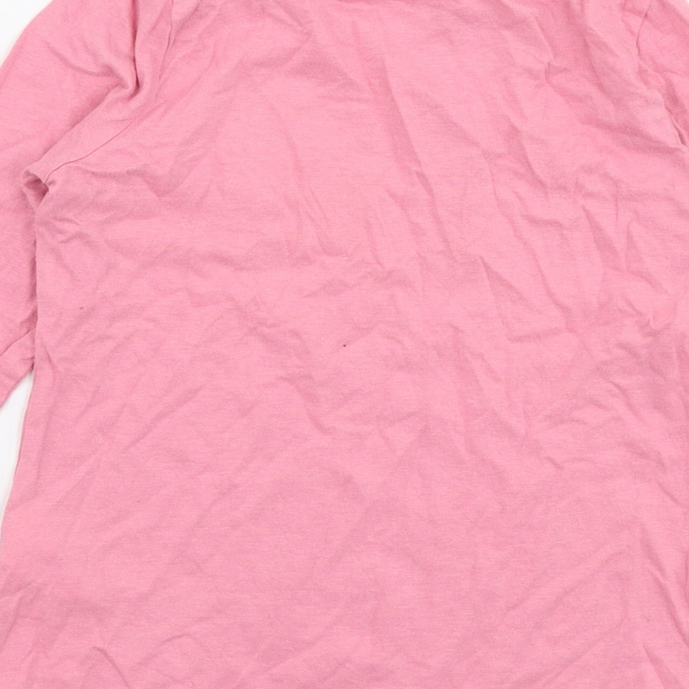 name it Girls Pink  100% Cotton Jersey T-Shirt Size 7-8 Years Round Neck Pullover - Dream