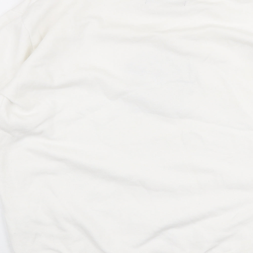 Threadble Womens White  Cotton Pullover Sweatshirt Size 8  Pullover - Zodiac