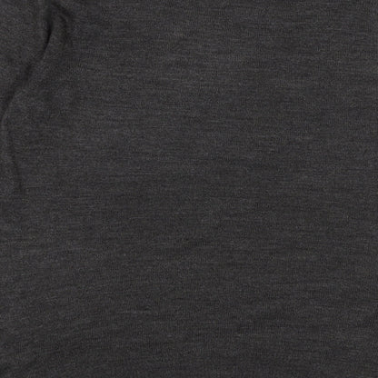 TU Mens Grey Round Neck  Acrylic Pullover Jumper Size M