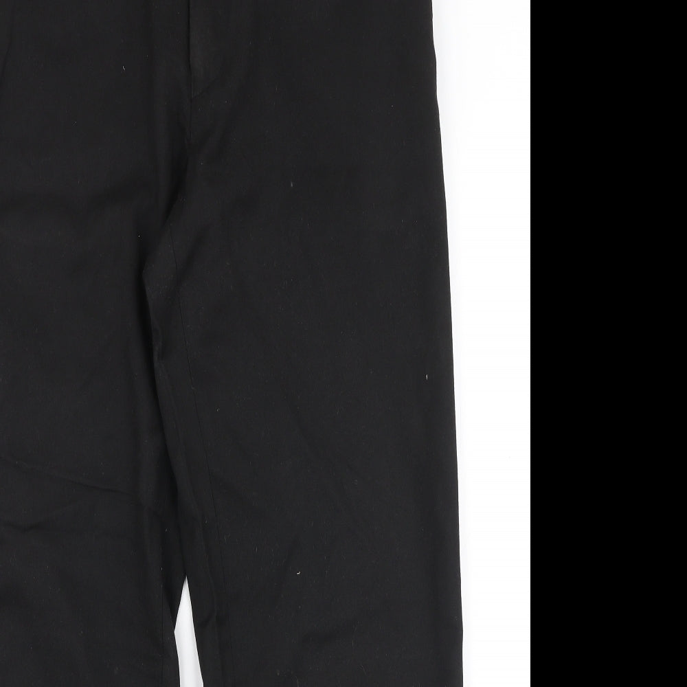 Taylor & Wright Mens Black  Polyester Trousers  Size 34 in L28 in Regular Zip