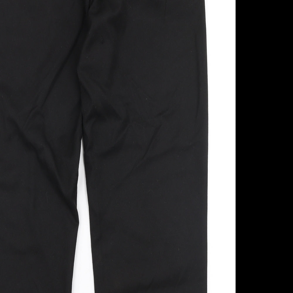 Taylor & Wright Mens Black  Polyester Trousers  Size 34 in L28 in Regular Zip