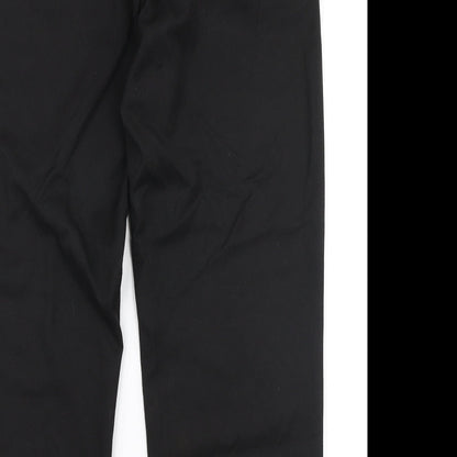 Taylor & Wright Mens Black  Polyester Trousers  Size 34 in L28 in Regular Zip