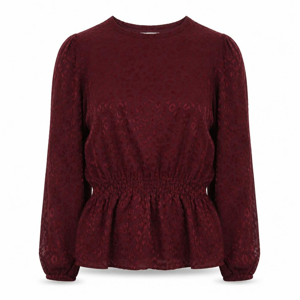 Womens UK Size 12 Papaya Red Basic Blouse