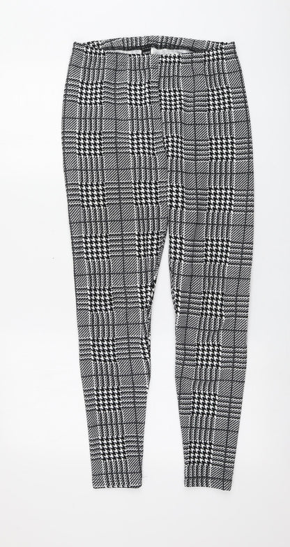 SheIn Womens Multicoloured Houndstooth Polyester Jogger Leggings  L26 in