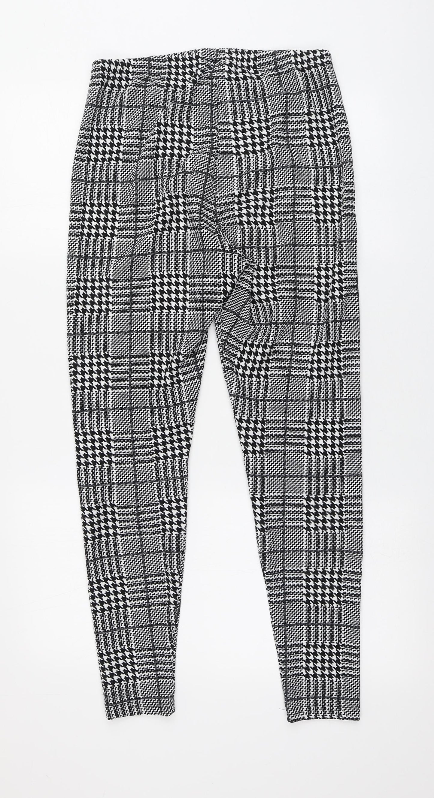 SheIn Womens Multicoloured Houndstooth Polyester Jogger Leggings  L26 in
